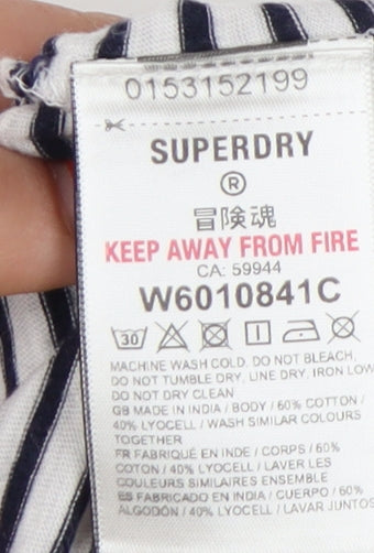 Womens UK Size 8 Superdry Black Basic Tank
