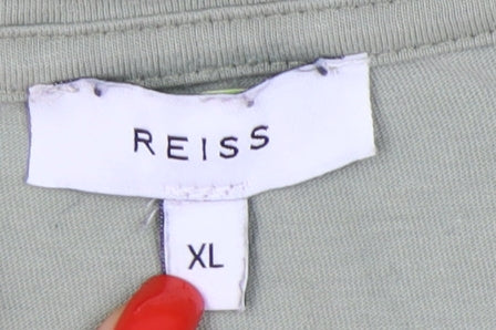 Reiss Men's XL Green Crew Neck T-Shirt