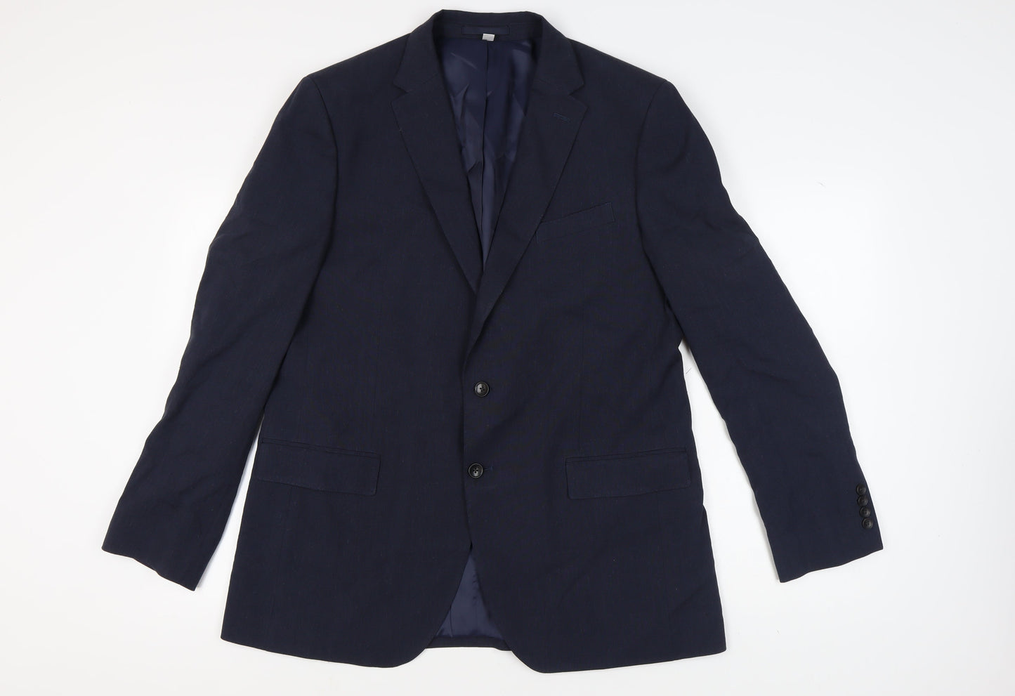 Mens UK Size 44 Marks and Spencer Regular Blue Suit Jacket