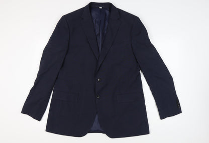 Mens UK Size 44 Marks and Spencer Regular Blue Suit Jacket