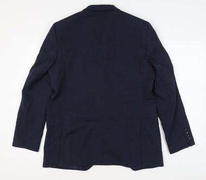Mens UK Size 44 Marks and Spencer Regular Blue Suit Jacket