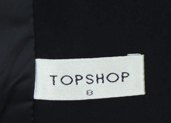 Topshop Women's Black Blazer Size 8 Classic Business