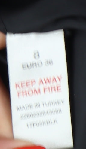 Topshop Women's Black Blazer Size 8 Classic Business