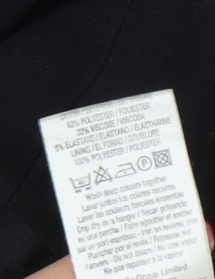 Topshop Women's Black Blazer Size 8 Classic Business