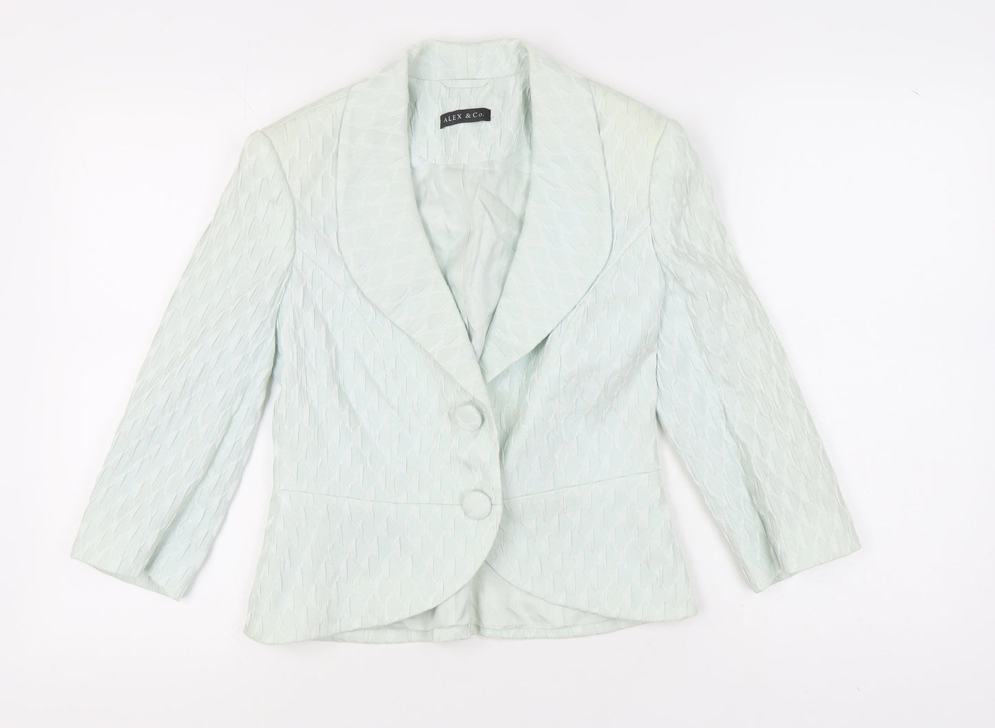 Womens UK Size 12 Alex & Co. Regular Green Blazer