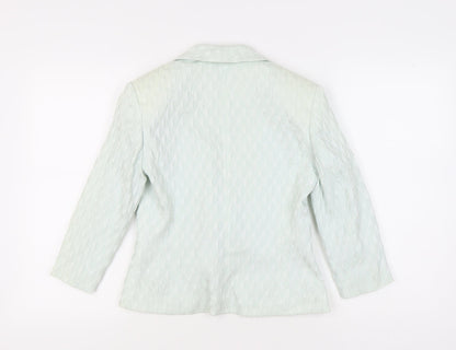 Womens UK Size 12 Alex & Co. Regular Green Blazer