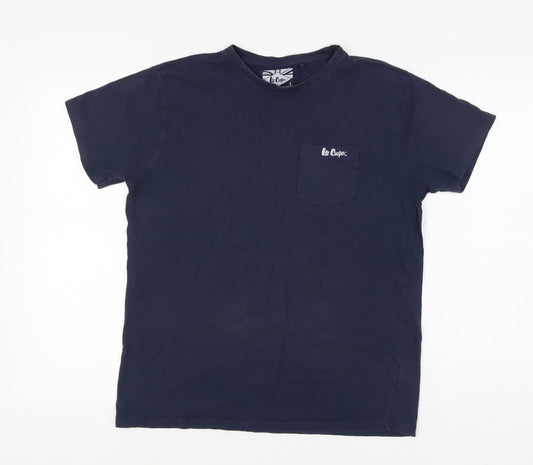 Lee Cooper Men’s Blue Slim Fit T-Shirt, Size L