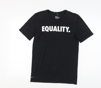 Nike Men's Black Equality T-Shirt, Size S, Athletic Fit