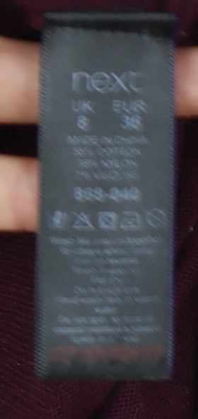 Next Women's Red Beaded Bodycon Dress Size 8