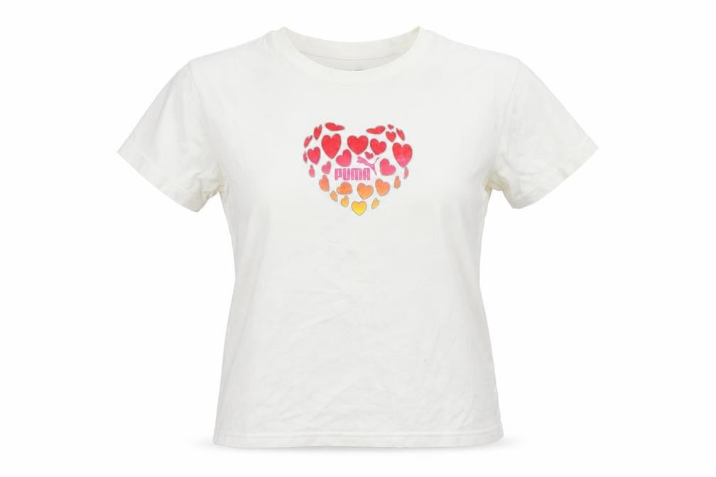 Womens UK Size M PUMA White Basic T-Shirt