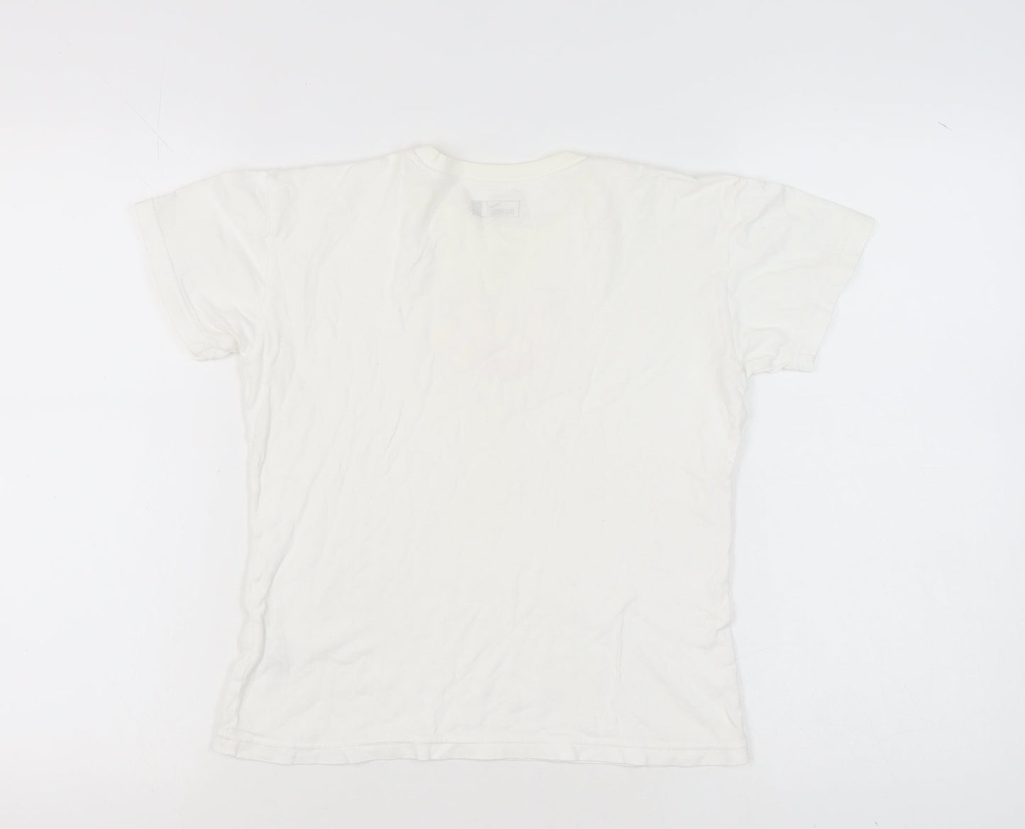 Womens UK Size M PUMA White Basic T-Shirt