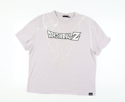 Unisex Adults UK Size L Dragon Ball Z Grey  T-Shirt
