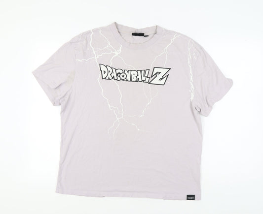 Unisex Adults UK Size L Dragon Ball Z Grey  T-Shirt