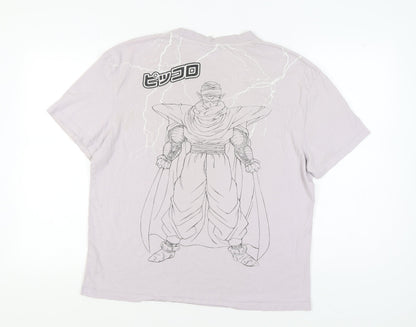 Unisex Adults UK Size L Dragon Ball Z Grey  T-Shirt