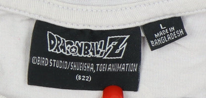 Unisex Adults UK Size L Dragon Ball Z Grey  T-Shirt