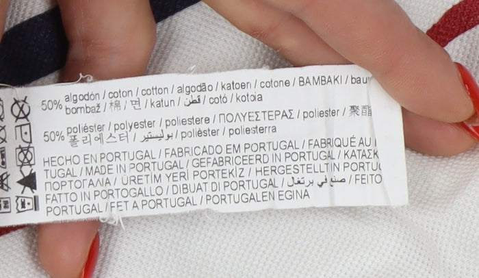 Pull&Bear Men's Multicoloured Striped T-Shirt L