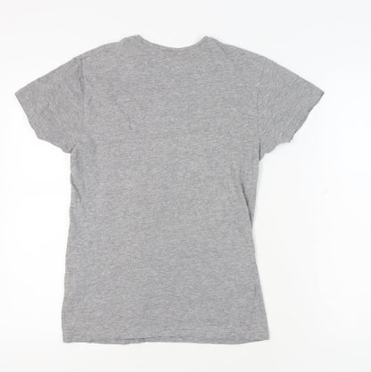 Unisex Adults UK Size S The Simpsons Grey  T-Shirt