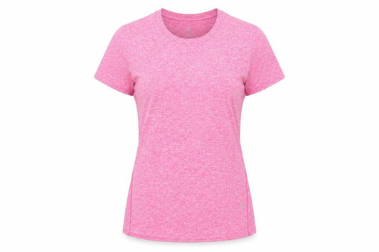 icyzone Women's Pink T-Shirt, L, Athletic Fit, Gym Ready