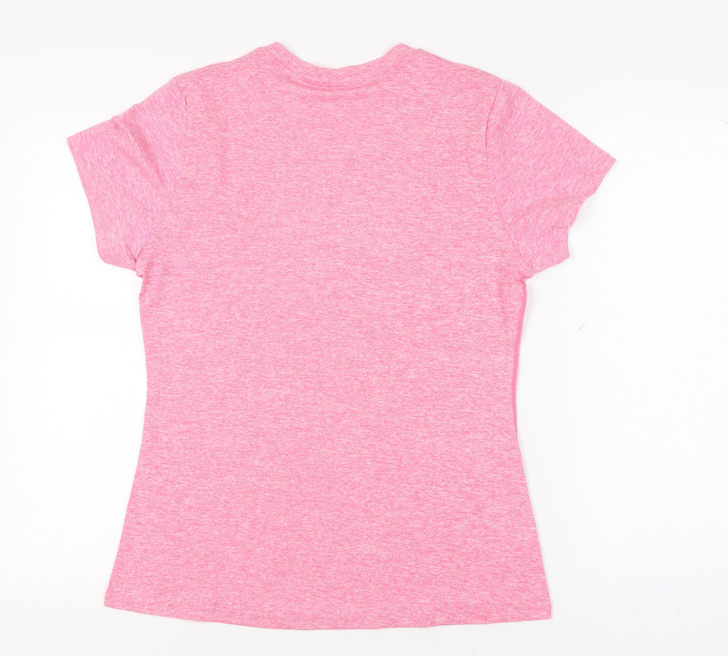 icyzone Women's Pink T-Shirt, L, Athletic Fit, Gym Ready