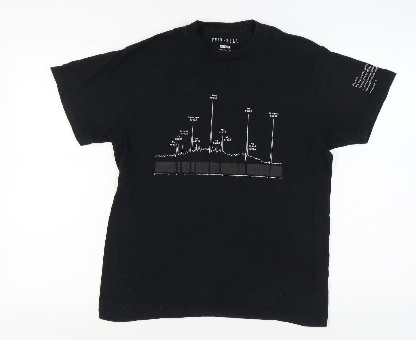 Universal Unisex Black Medium Crew Neck T-Shirt