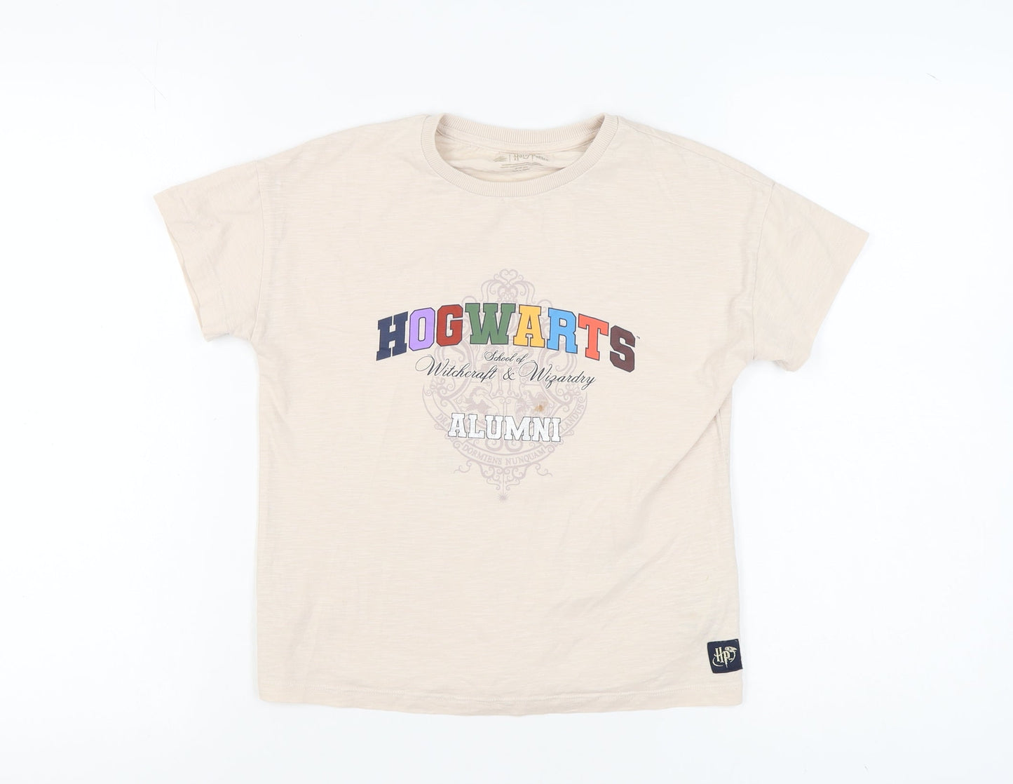Marks and Spencer Girls Beige Harry Potter T-Shirt Size 10
