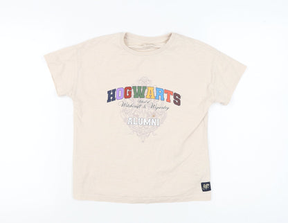 Marks and Spencer Girls Beige Harry Potter T-Shirt Size 10