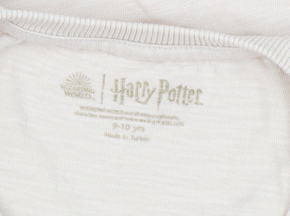Marks and Spencer Girls Beige Harry Potter T-Shirt Size 10