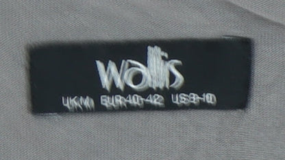 Wallis Grey Sequin Accented Long Sleeve Women's Top