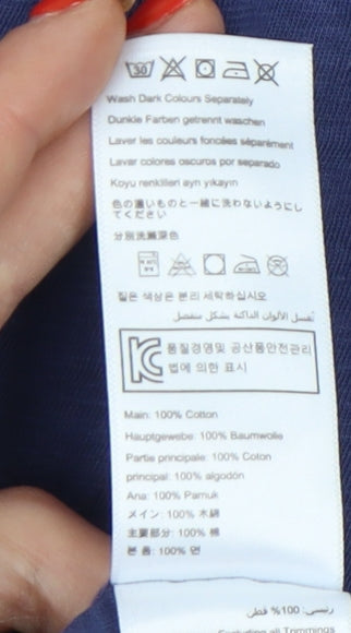 Joules Men's Blue Cotton T-Shirt Large