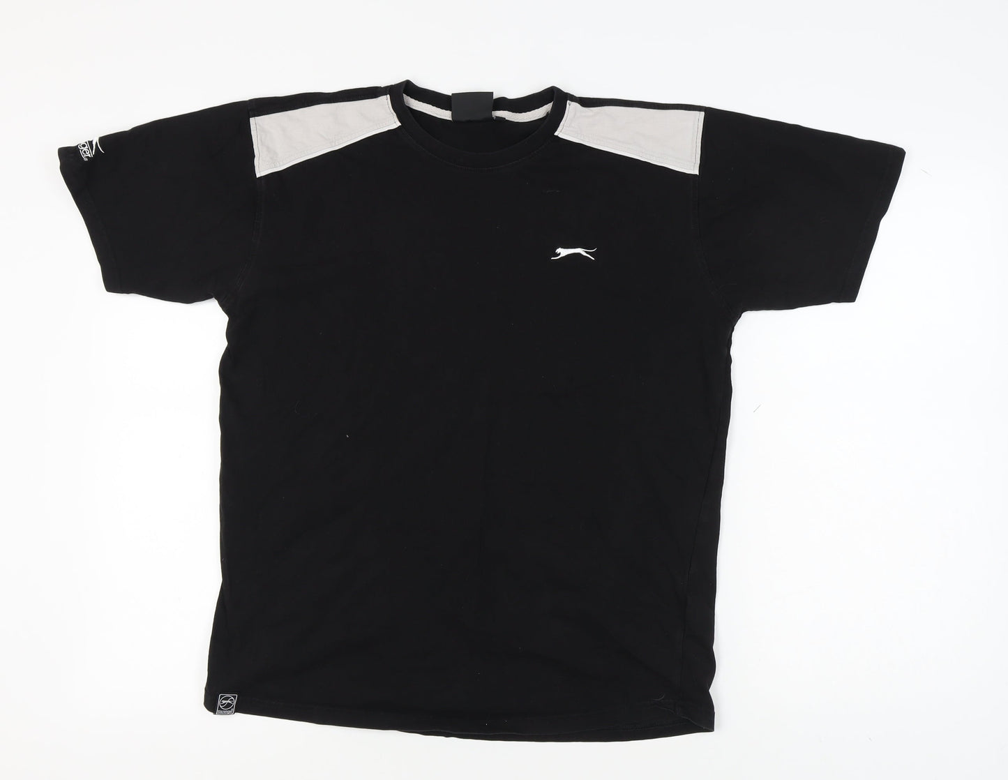 Slazenger Men's Black Medium T-Shirt with Logo