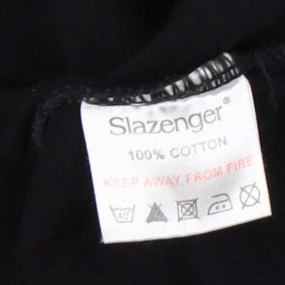 Slazenger Men's Black Medium T-Shirt with Logo