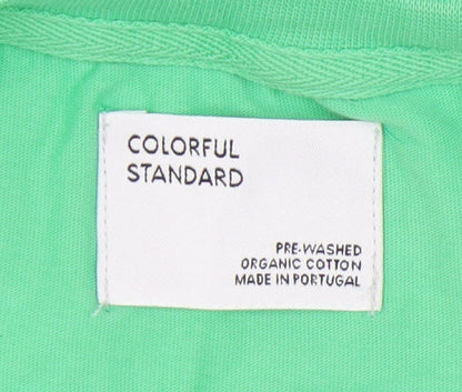 Colorful Standard Men's XS Green Cotton T-Shirt