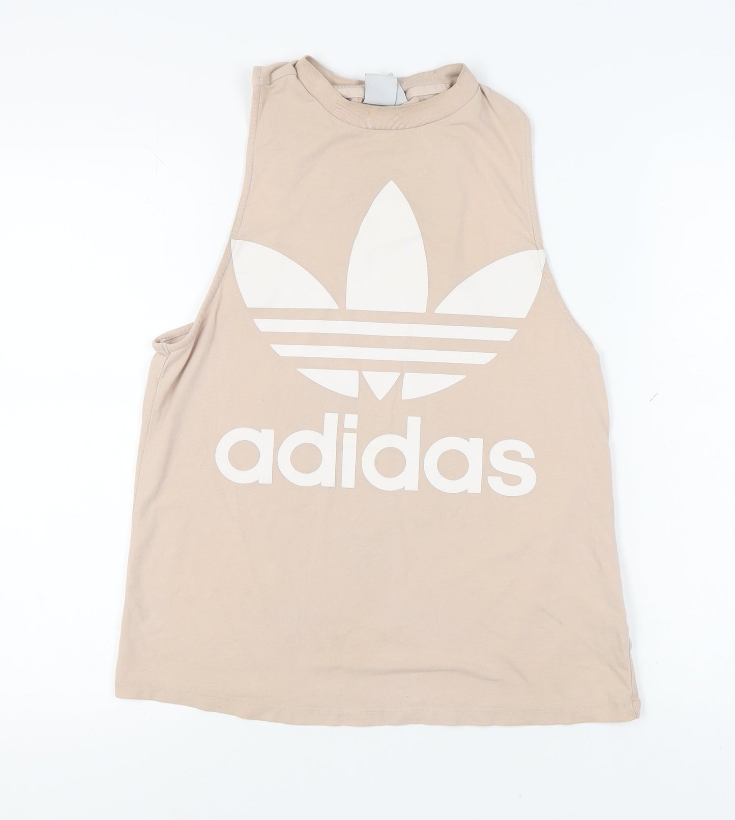 Womens UK Size 12 adidas Beige Basic Tank