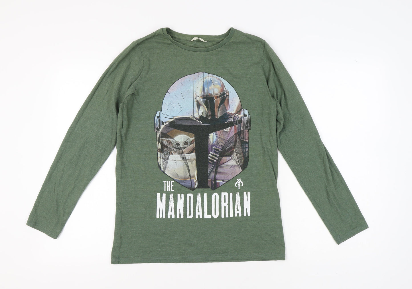 Marks and Spencer Teens Green Star Wars Long Sleeve T-Shirt