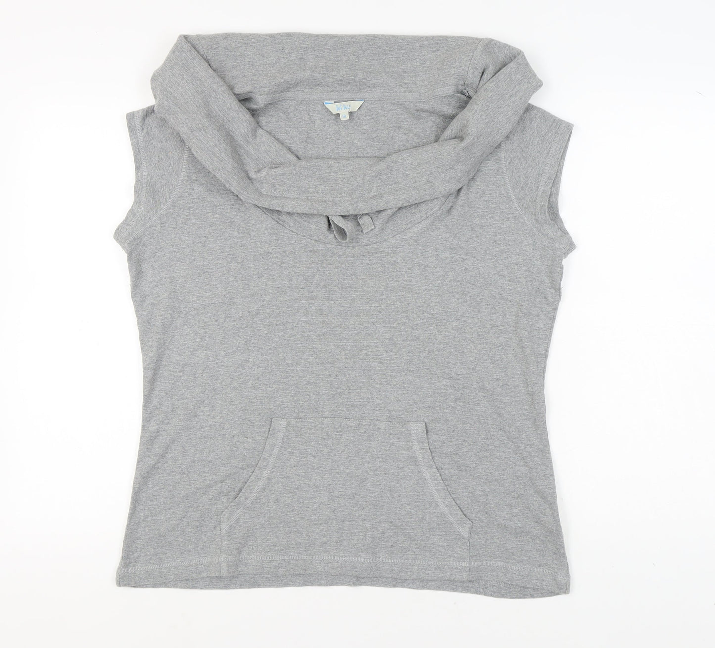 Womens UK Size 18 Fat Face Grey Vest Hoodie