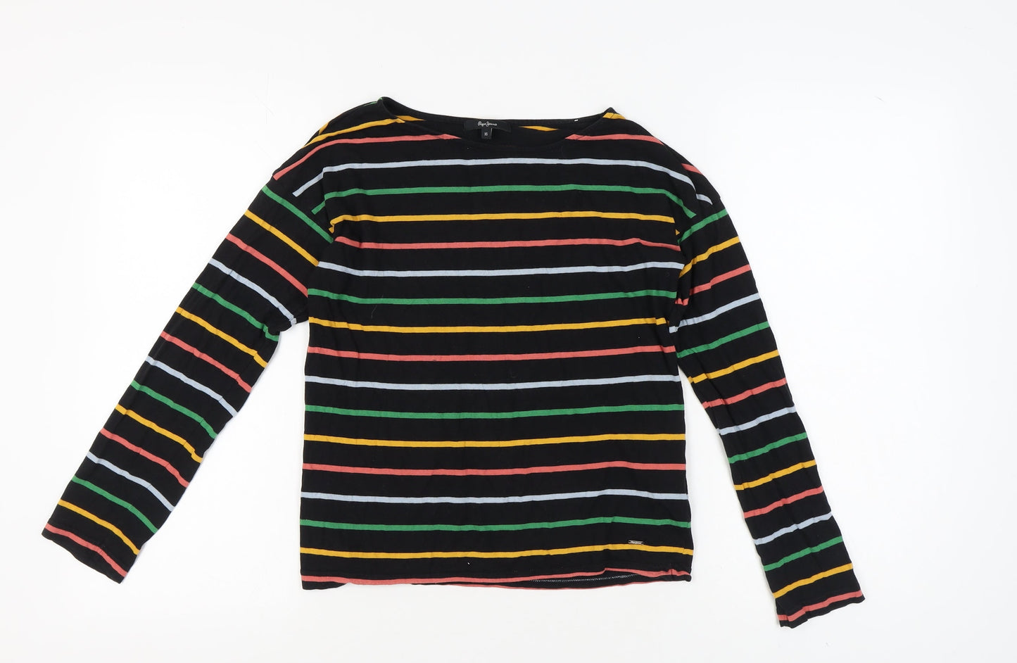Pepe Jeans Women's Multicoloured XS Striped T-Shirt