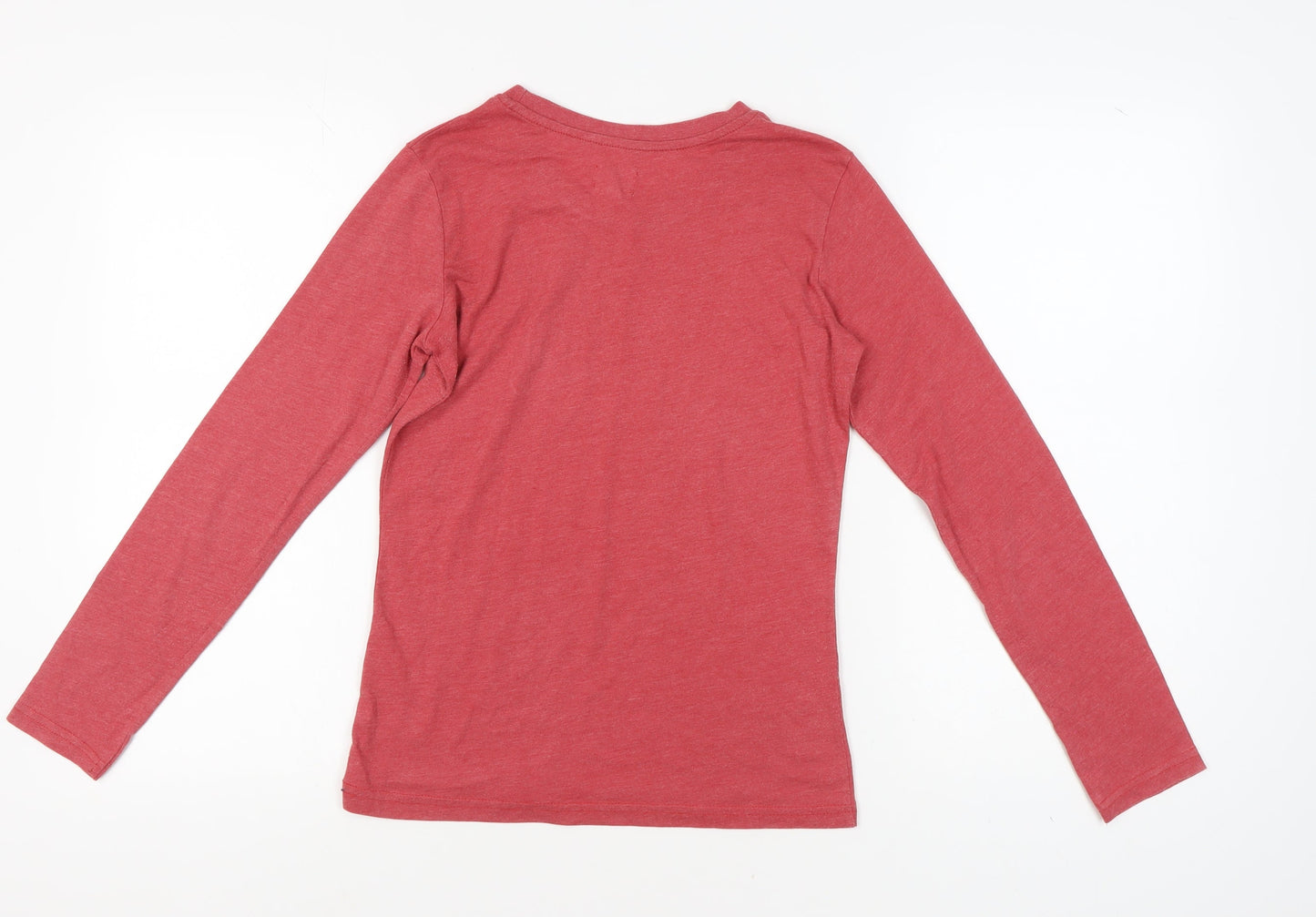 Womens UK Size 8 Saltrock Red Basic T-Shirt