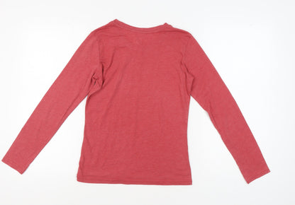 Womens UK Size 8 Saltrock Red Basic T-Shirt