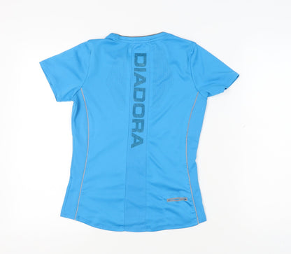 Diadora Women's Blue Athletic T-Shirt S