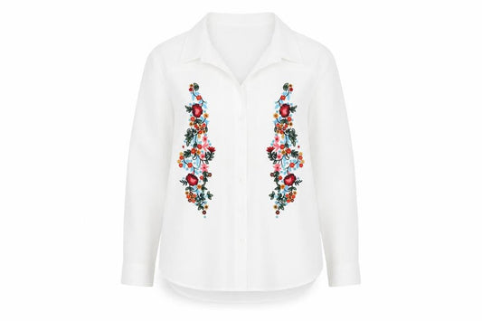Womens UK Size 14 Klass White Basic Button-Up