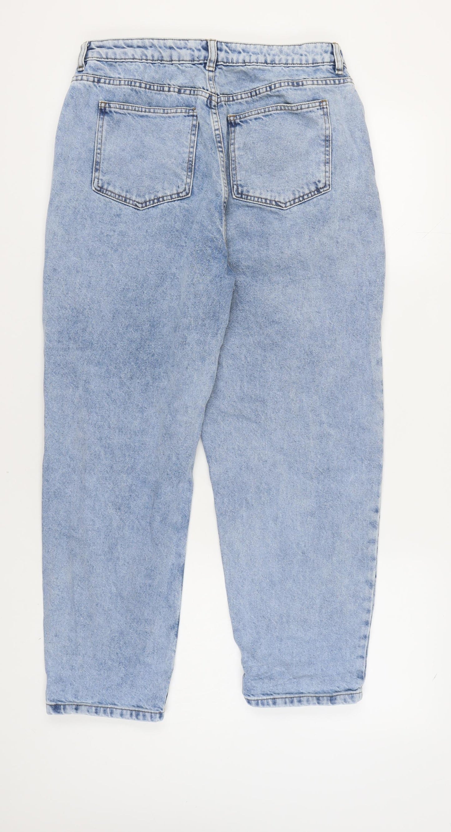 Womens UK Size 32 ASOS DESIGN Regular Fit Mom Blue Jeans
