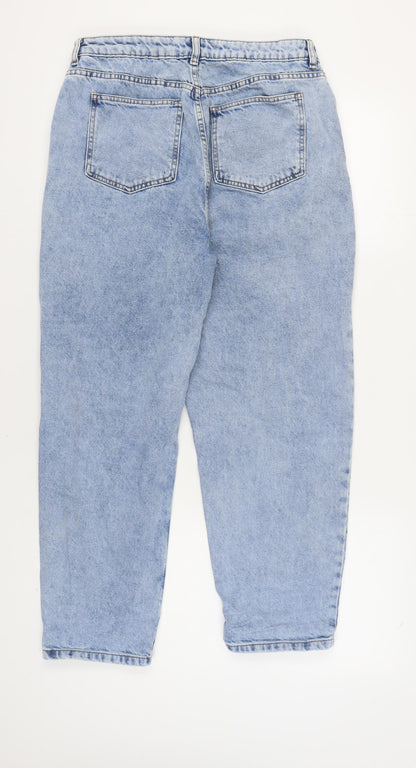 Womens UK Size 32 ASOS DESIGN Regular Fit Mom Blue Jeans