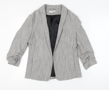 H&M Women's Grey Regular Suit Jacket - Size 12