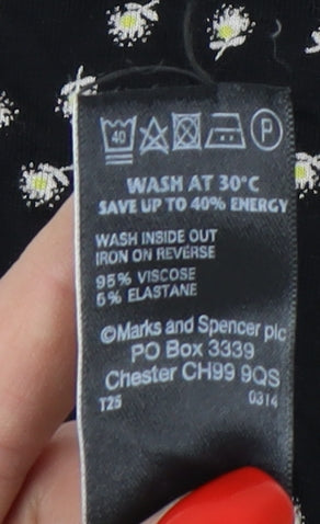 Womens UK Size 16 Marks and Spencer  Trousers Black