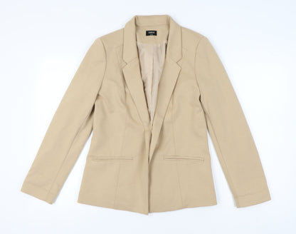 Oasis Women's Beige Single-Breasted Blazer Size 14