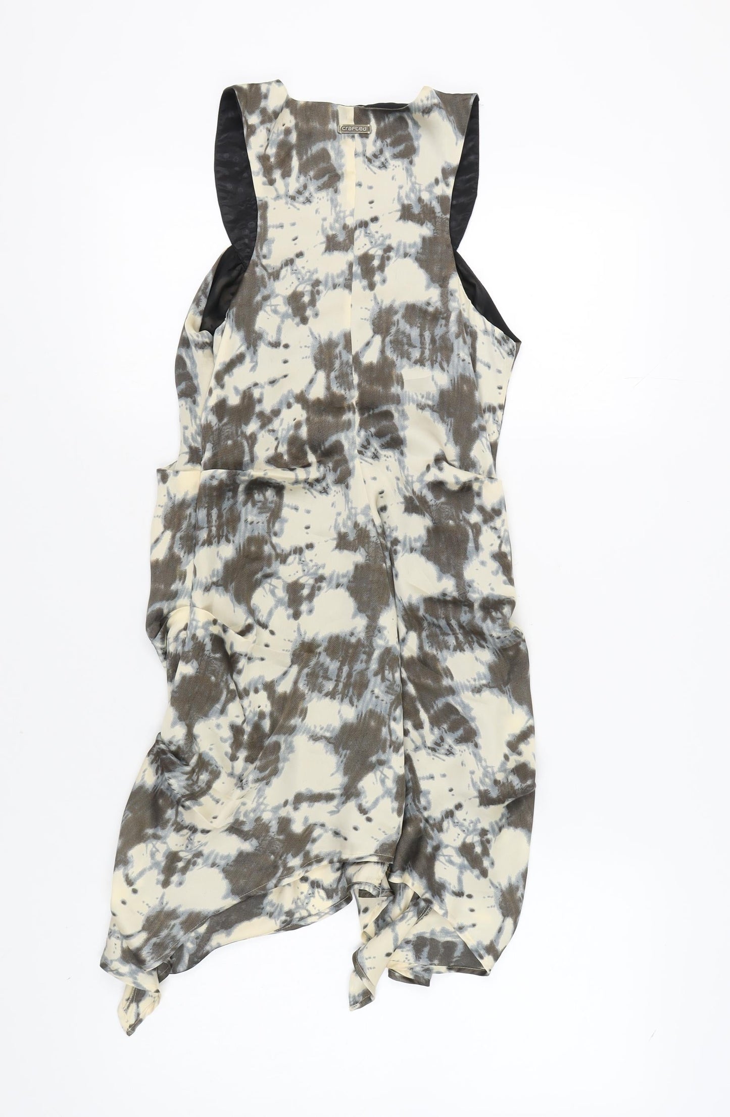 Crafted Women's Multicoloured Asymmetric Dress Size 10