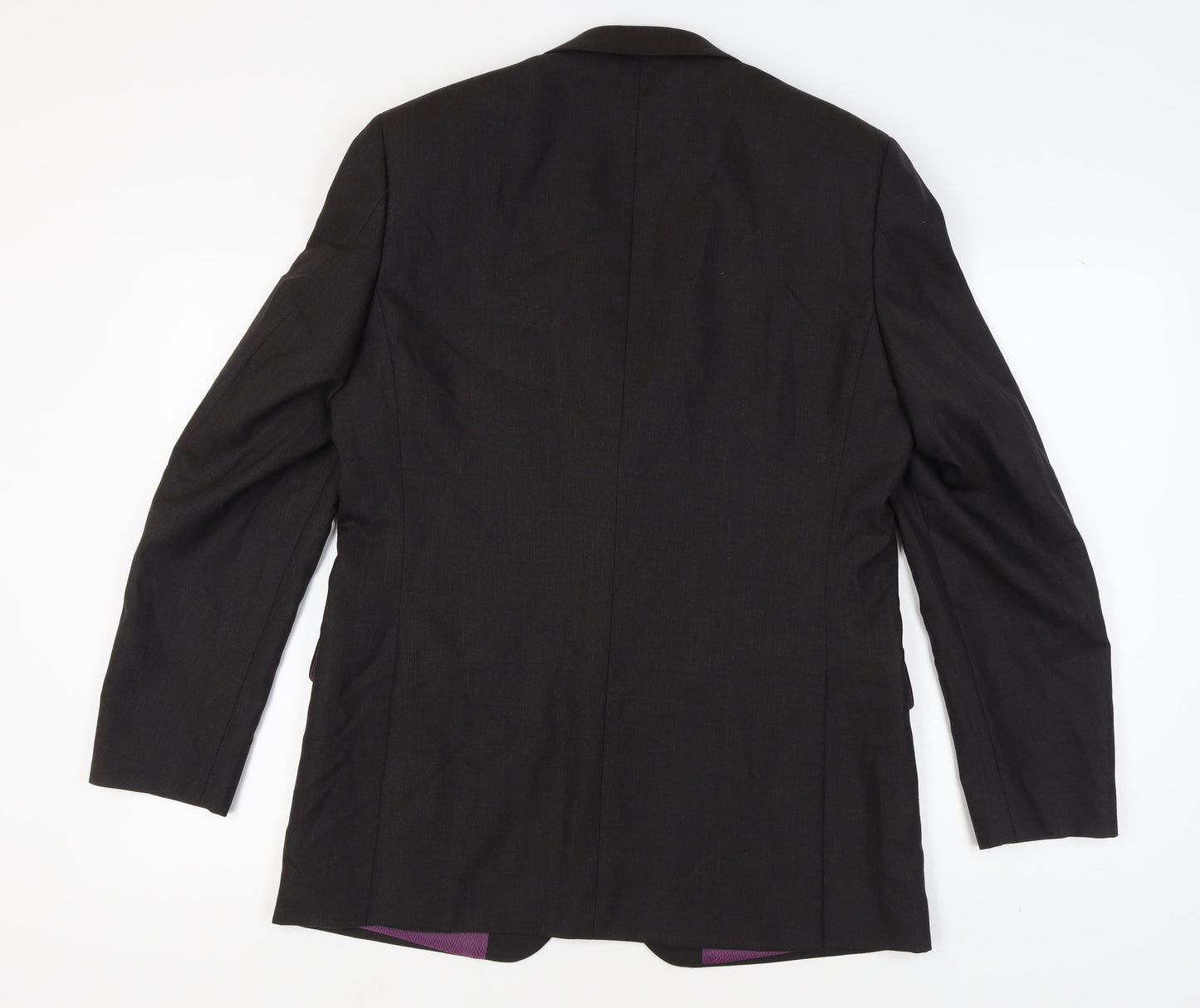 Mens UK Size 40 Racing Green Regular Black Suit Jacket