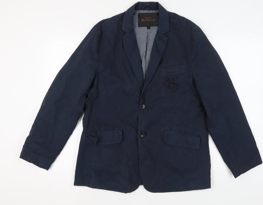 Mens UK Size XL Ben Sherman Regular Blue Suit Jacket