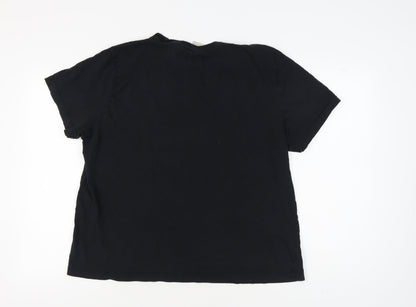 Disney Women's Black XL Dwarfs T-Shirt Pyjama Top