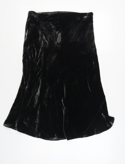 Mint Velvet Women's Black A-Line Midi Skirt